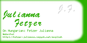 julianna fetzer business card